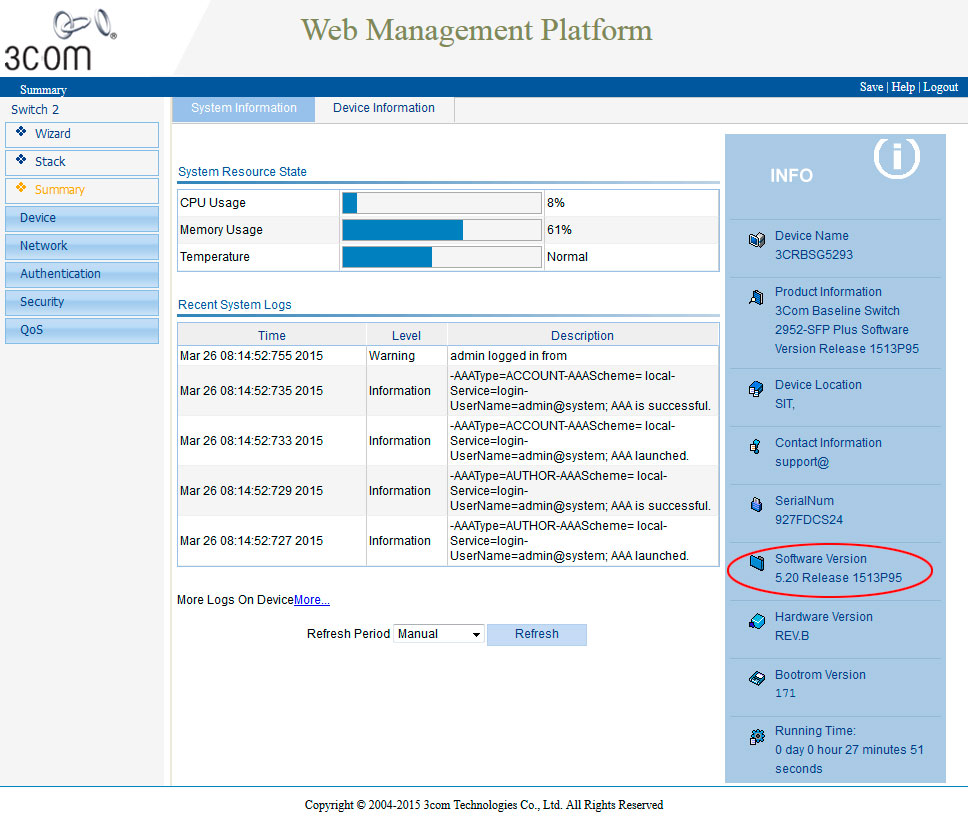 hp v1910 switch firmware